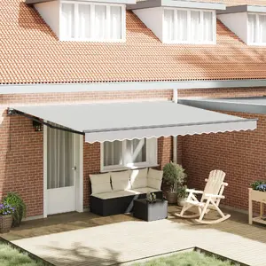 Полукасетная рама маркизы VidaXL модель 42002529 — ручная, металлическая