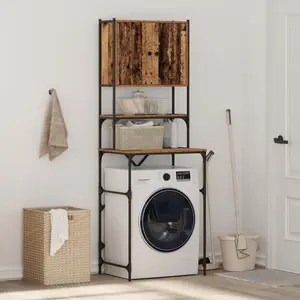 Шкаф для стиральной машины VidaXL Stare Drewno 68 x 48.5 x 194 см