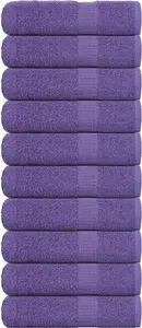 Hand towels VidaXL set of 10, 50x100 cm, 360 gsm, 100% cotton, purple