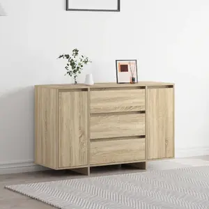 Chest of Drawers VidaXL Sonoma Oak 120x41x75 cm — 4 Drawers, Wooden Finish