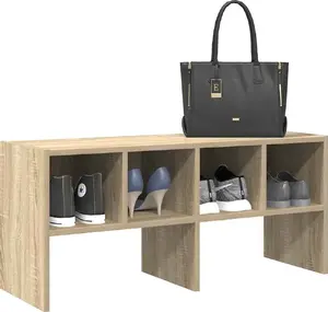Shoe rack VidaXL stackable, Sonoma oak finish, 89.5×30×40 cm
