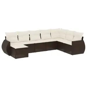 VidaXL 3221772 уличная скамейка Ротанг, Закаленное стекло
