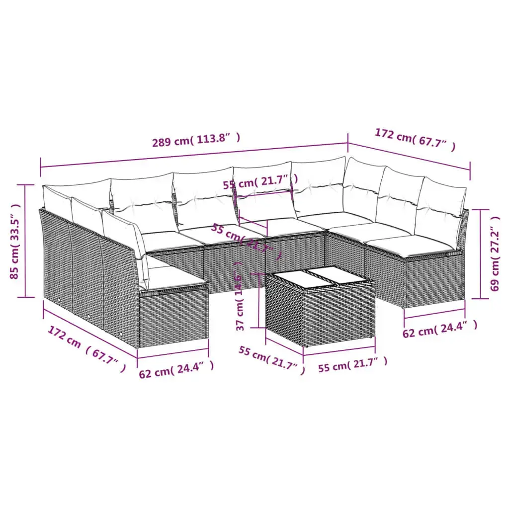 VidaXL 3218083 outdoor furniture set 3218083 Photo 7