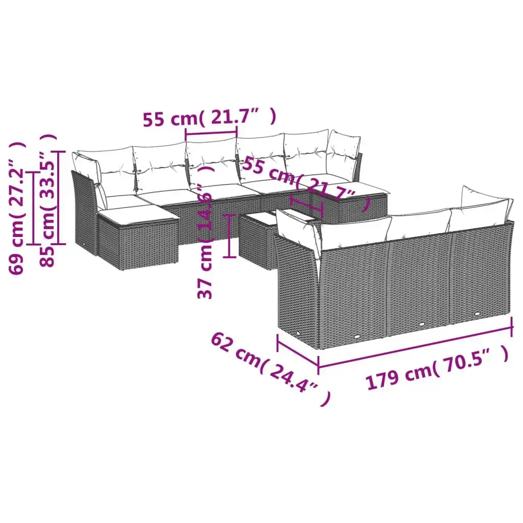 VidaXL 3218343 outdoor furniture set 3218343 Photo 8
