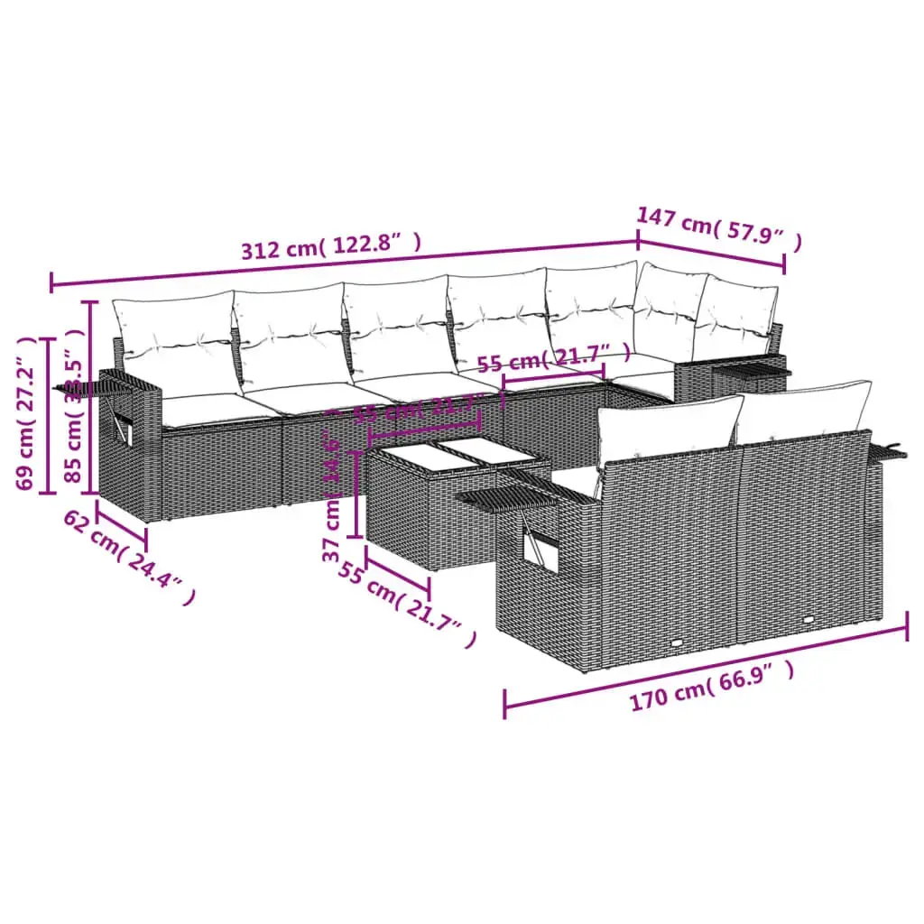 VidaXL 3220432 outdoor furniture set 3220432 Photo 9