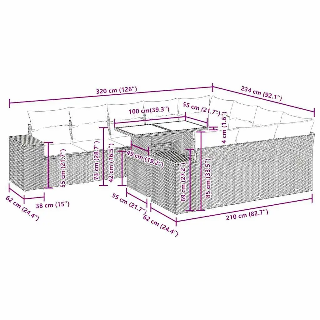 VidaXL 3326866 outdoor furniture set 3326866 Photo 14