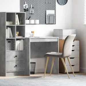 Rakstāmgalds VidaXL, modelis 869421, pelēks, virsmas izmērs 70 × 50 cm