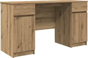 Письменный стол VidaXL Dąb 140 см x 49 см — деревянный стол для офиса, 140×49 см
