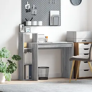 Rakstāmgalds VidaXL modelis 869319, pelēks, 100 x 40 cm
