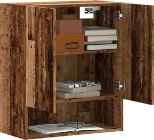 Навесной шкаф VidaXL из старого дерева 60x31x70 см
