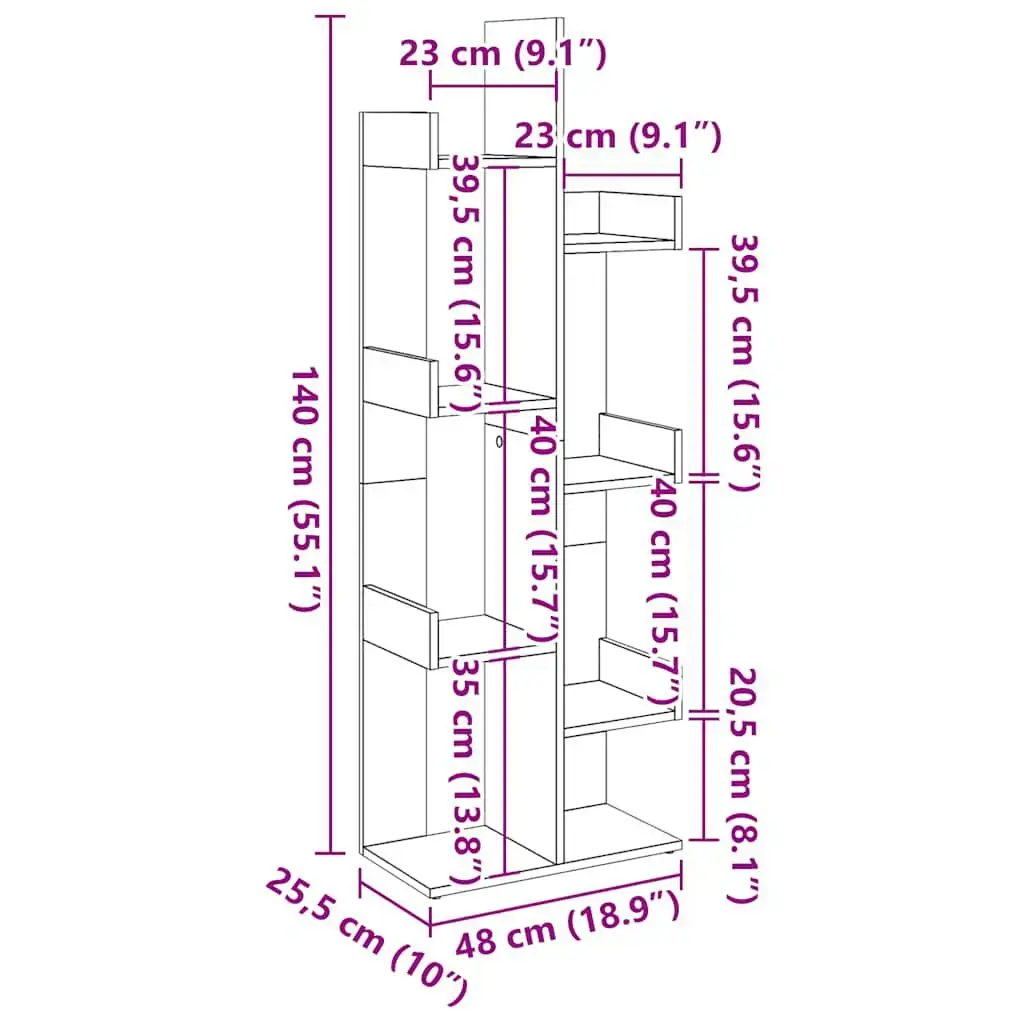 VidaXL 856694 living room bookcase 856694 Photo 9