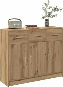 Шкаф VidaXL модель 855895, отделка дуб artisan, 91×28×75 см