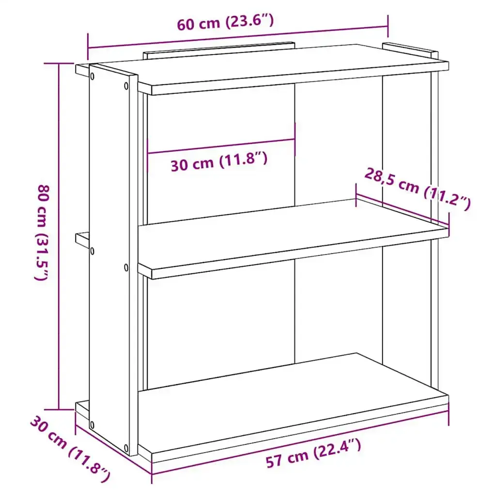VidaXL 860256 living room bookcase 860256 Photo 9
