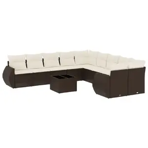 VidaXL 3221912 уличная скамейка Ротанг, Стальной