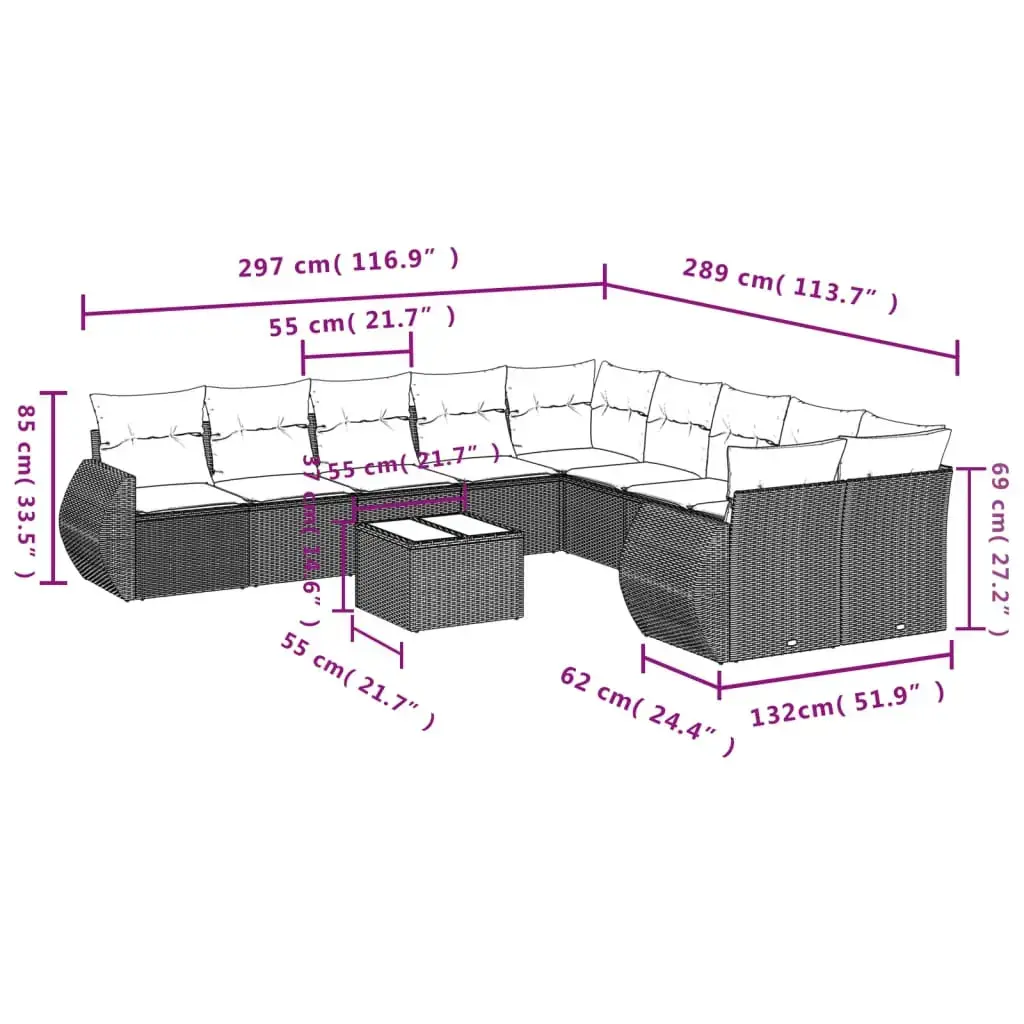 VidaXL 3221912 outdoor bench 3221912 Photo 8