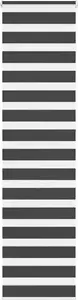 Roller zebra blind VidaXL model 4014280, black fabric width 60.9 cm, polyester