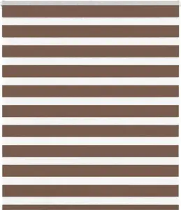 Roller zebra blind VidaXL model 4014318, birch pattern fabric, fabric width 120.9 cm, polyester