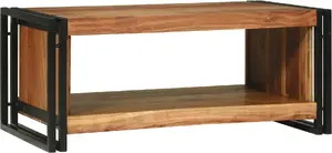 Kafijas galdiņš VidaXL 90x50x38 cm no cieta akācijas koka