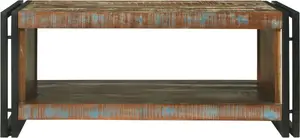 Kafijas galdiņš VidaXL 90×50×38 cm no pārstrādātas cieto koku
