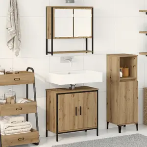 Набор мебели для ванной VidaXL 2 предмета с отделкой Artisan oak