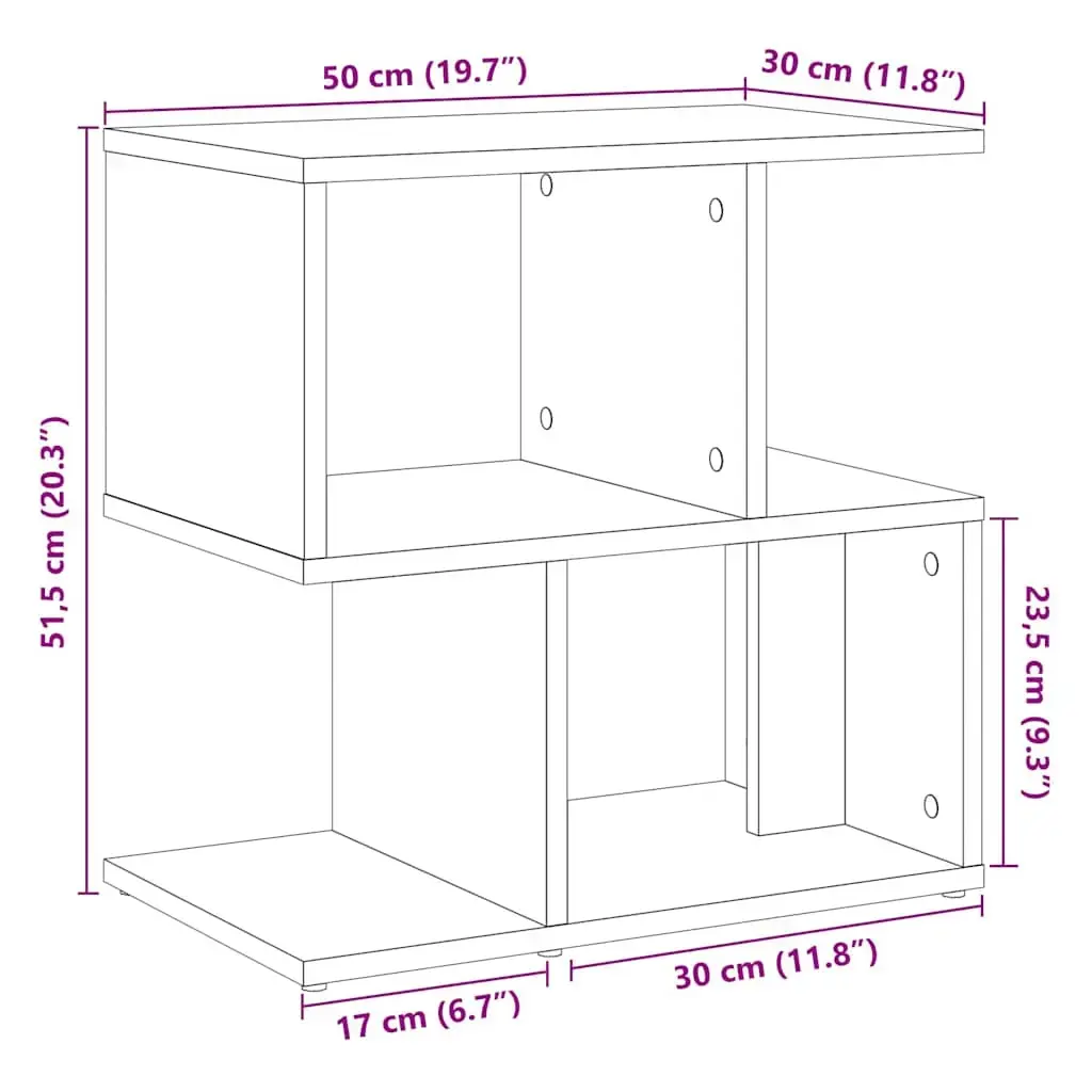 VidaXL 856537 nightstand/bedside table 856537 Photo 9