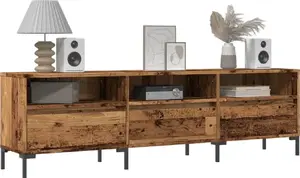 Тумба под ТВ VidaXL модель 857189, старое дерево, 150x30x44,5 см