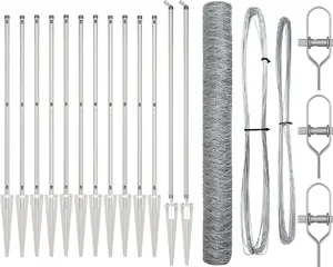 Žogu komplekts VidaXL modelis 3353382 — cinkota tērauda, komplekts no 2 paneļiem
