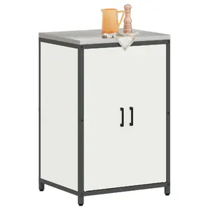 Кухонный шкаф VidaXL 60 x 50 x 92 см Белый Сталь