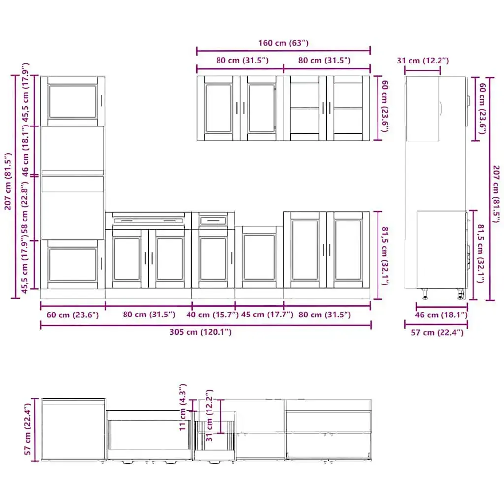 VidaXL 3314751 kitchen/dining storage cabinet 3314751 Photo 8