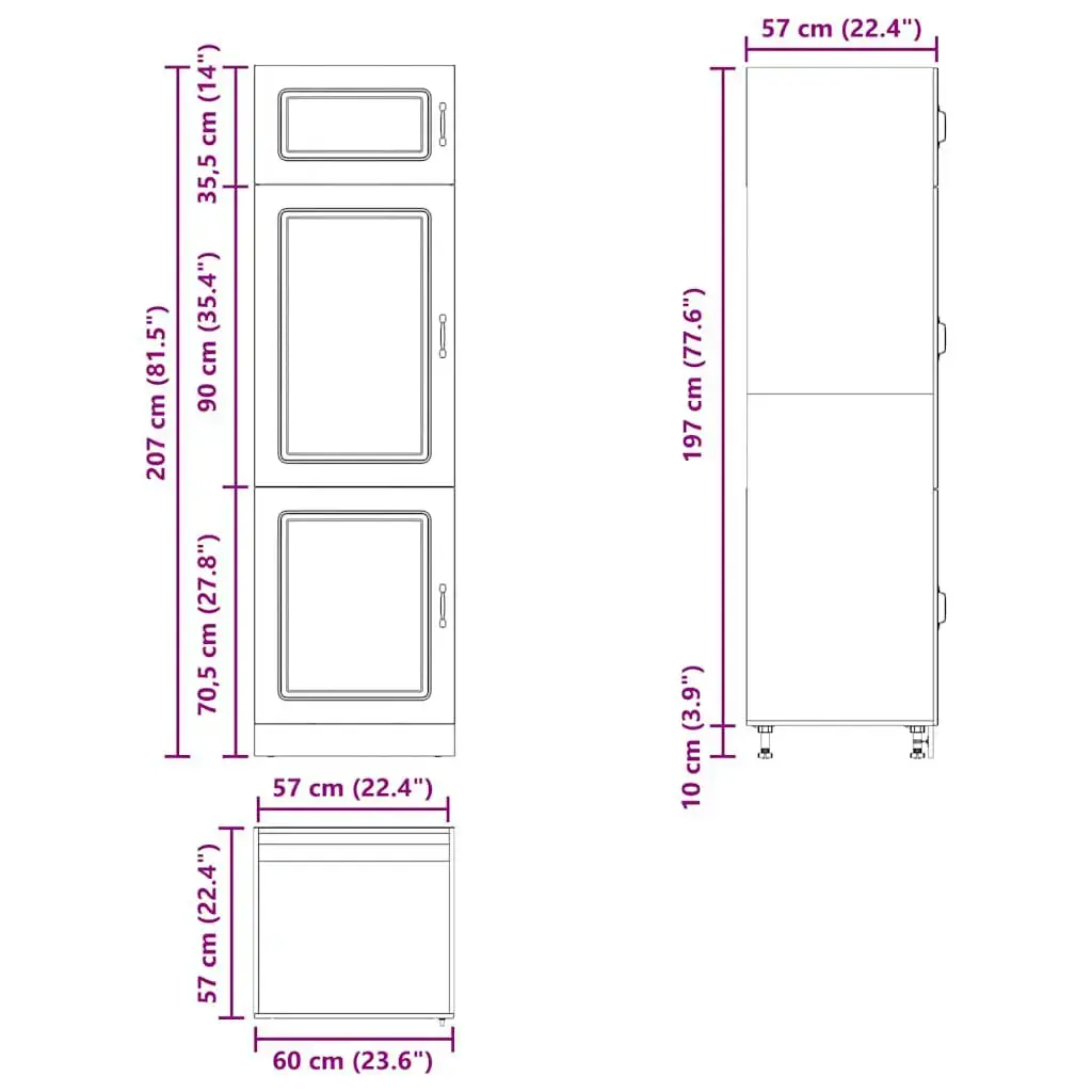 VidaXL 853627 kitchen/dining storage cabinet 853627 Photo 11