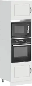 Kitchen oven cabinets set VidaXL Lucca 2-piece, white