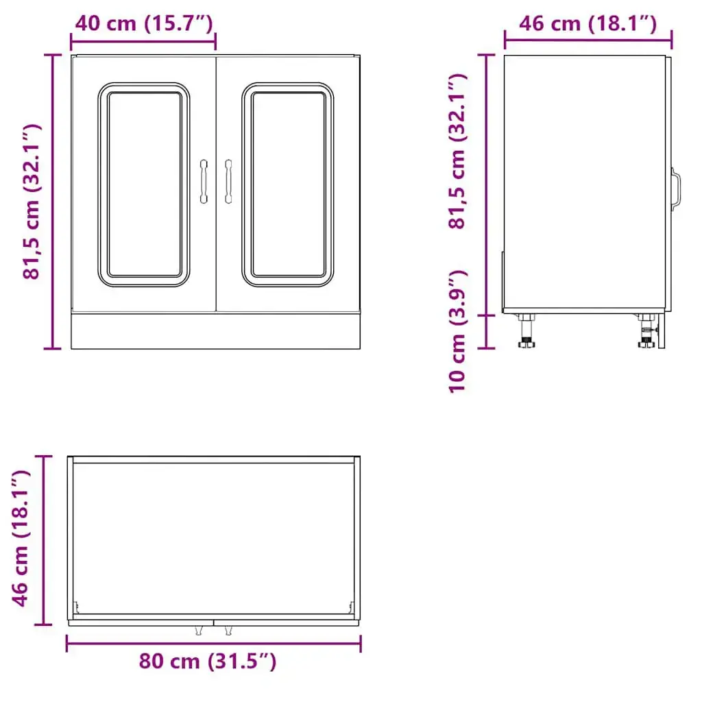 VidaXL 853452 kitchen/dining storage cabinet 853452 Photo 11