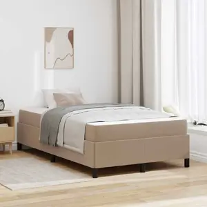 Каркас кровати с матрасом VidaXL Cappuccino 120 x 190 см, модель 3398993