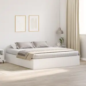 Каркас кровати VidaXL 3335357 Белое дерево King