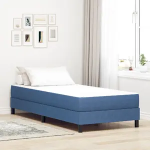 Матрас с независимыми пружинами VidaXL 80x200x20 см, средняя жесткость, синяя ткань