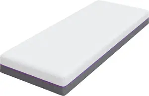 Mattress VidaXL model 4106324, white and gray jacquard polyester fabric cover