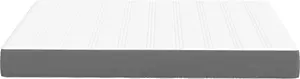Mattress Topper for Pocket Mattress VidaXL Light Grey Medium 140x200x20 cm Fabric