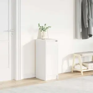 Тумба для обуви VidaXL 29,5x34x76 см Белая из клееной древесины