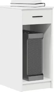 Подставка под компьютер с ящиком VidaXL модель 858740, белая, 35×45×77 см