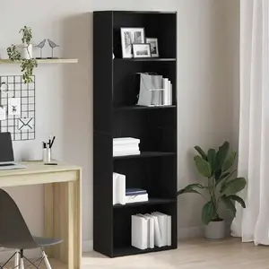 Книжный стеллаж VidaXL модель 862457 Черный дуб 60×30×189 см клееное дерево