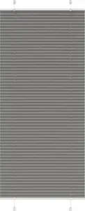 Штора плиссированная VidaXL 95x200 см, ширина ткани 94,4 см, антрацит