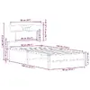 VidaXL 4106882 bed frame 4106882 Photo 10
