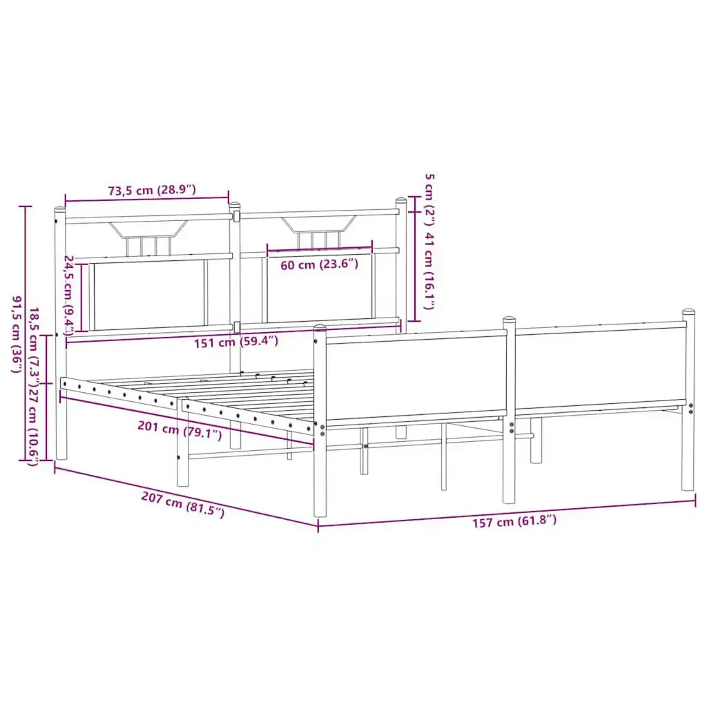 VidaXL 4106982 bed frame 4106982 Photo 10