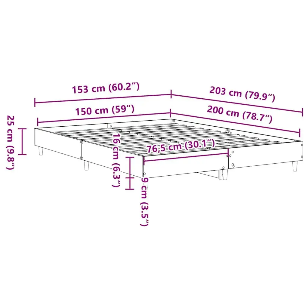 VidaXL 3328708 bed frame 3328708 Photo 9