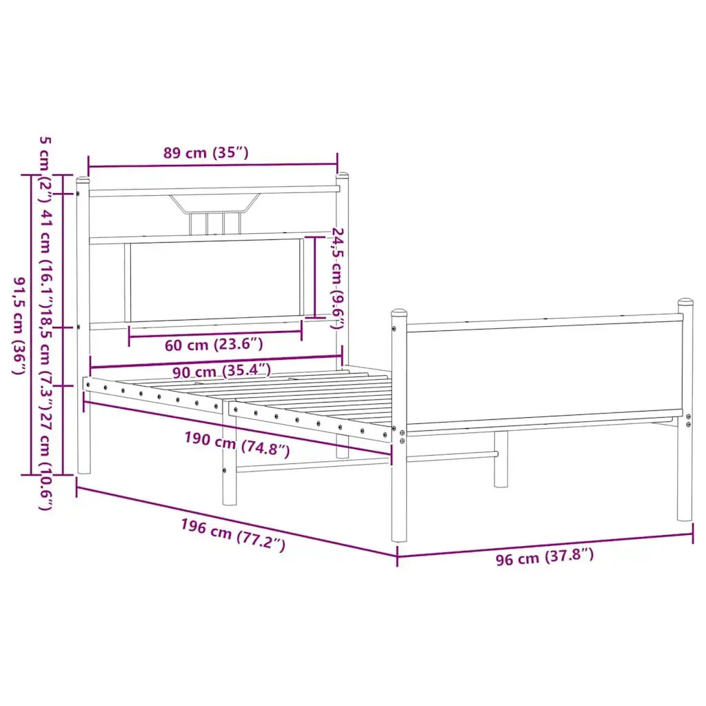 VidaXL 4106922 bed frame 4106922 Photo 10