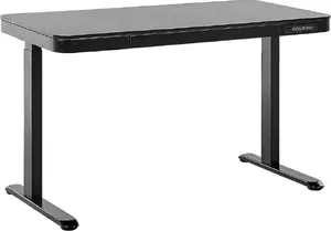 Desk Beliani Kenly Black 121 x 60 cm, writing desk with rectangular top