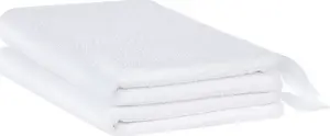 Towel set Beliani ATIU — 2-piece cotton terry towels, white