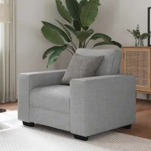 Кресло VidaXL Cloud Grey 60 см Ткань