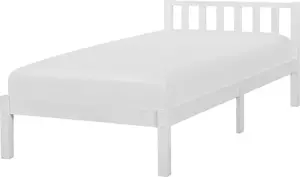 Деревянная кровать Beliani FLORAC 90 x 200 см белая