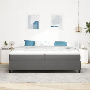 Каркас кровати VidaXL модель 3337427 светло-серого цвета, дерево 200 x 200 см